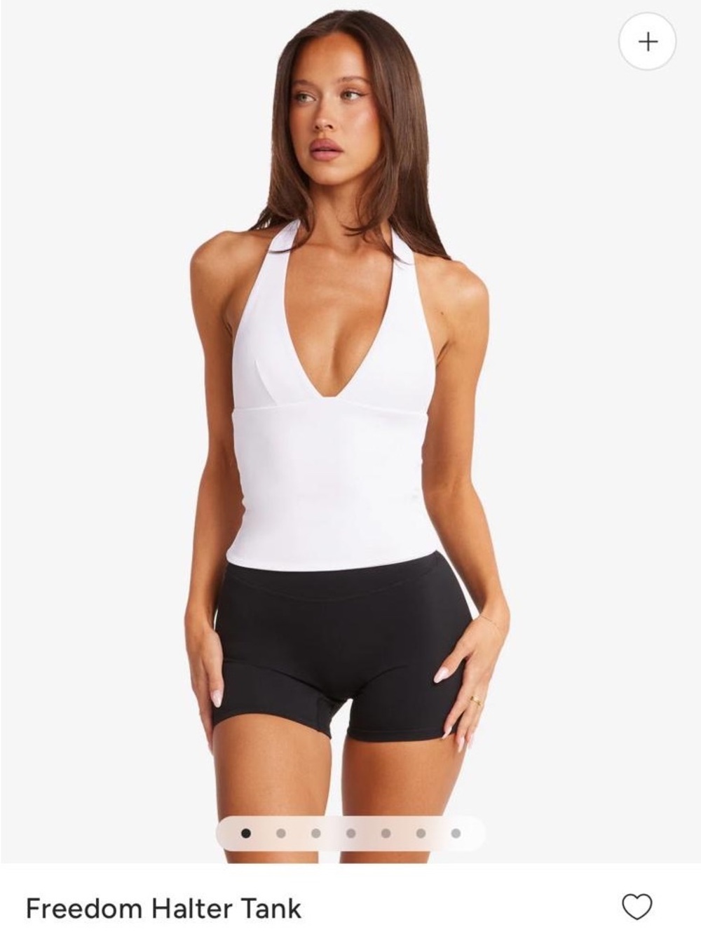 Freedom Halter Tank - White Halter Neck Tank